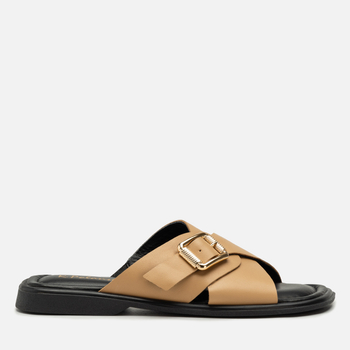 Klapki R.Polański 2205 - Camel Lico