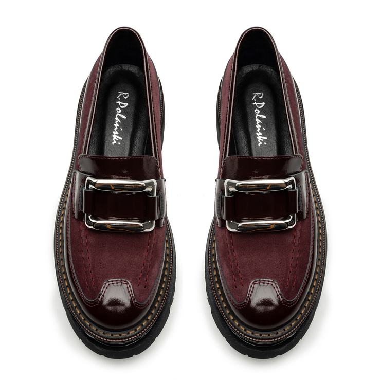 Półbuty R.Polański 2006 - Bordowy Lakier