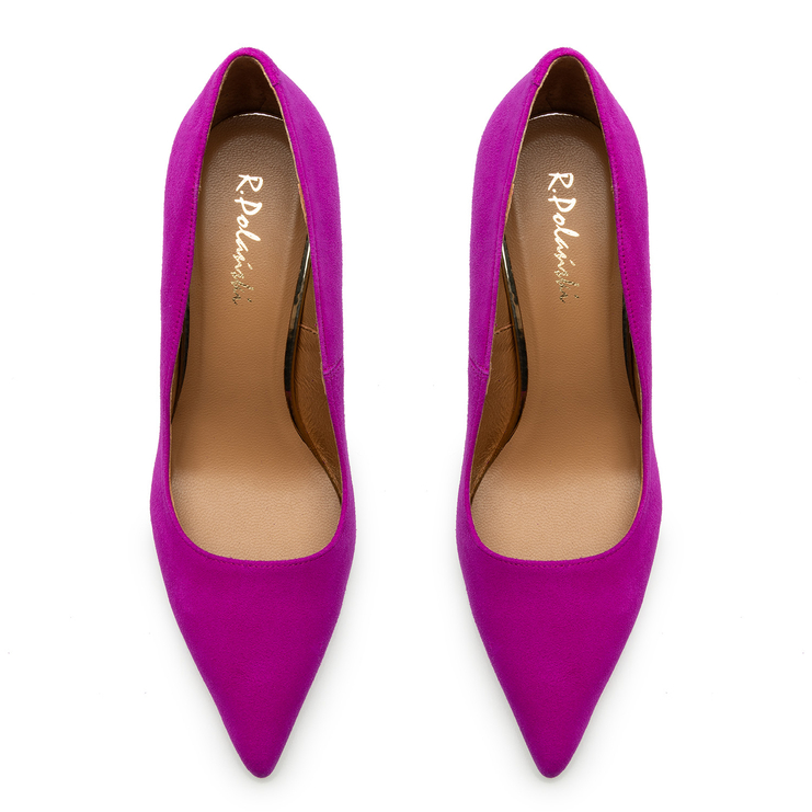 Czółenka R.Polański 1809 - Fuksja Zamsz