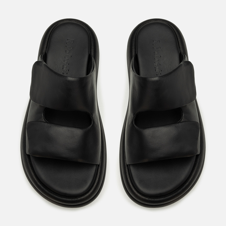 Klapki R.Polański 2195 - Czarny Lico