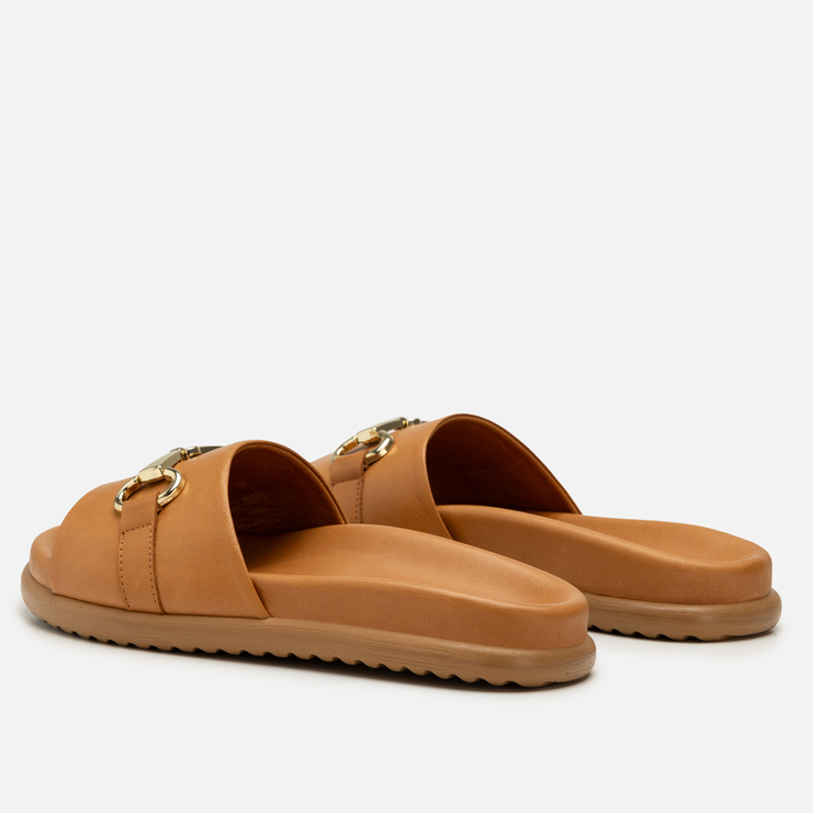 Klapki R.Polański 2215 - Camel Lico