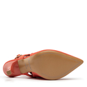 Sandały R.Polański 1442 - Koralowy Zamsz