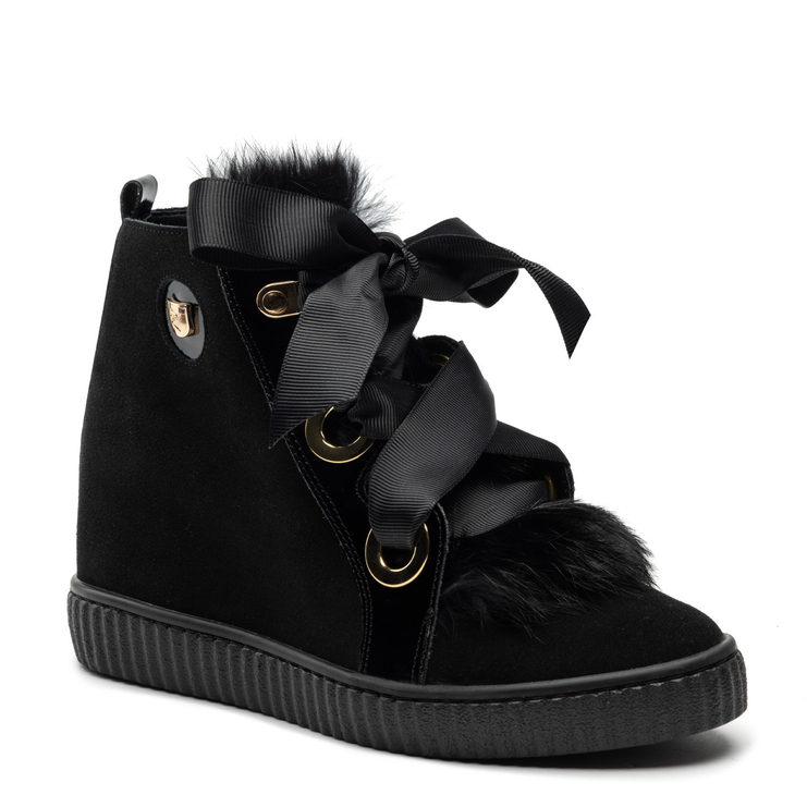 Sneakersy R.Polański 1199 - Czarny Zamsz