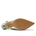 Sandały R.Polański 1442 - Miętowy Zamsz