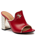 Klapki 1007 - Czerwony Lico