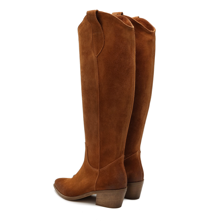 Kozaki 1416 - Rudy 036 Zamsz