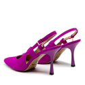 Sandały R.Polański 1442 - Fuksja Zamsz