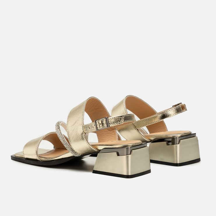 Sandały R.Polański 2177 - Złoty