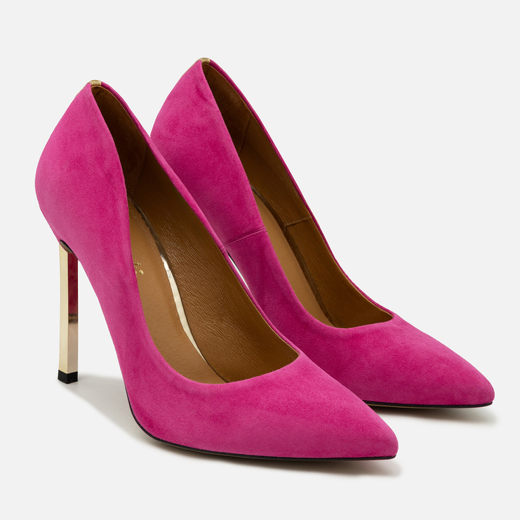 Szpilki 1044 - Magnolia Zamsz