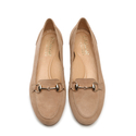 Baleriny R.Polański 1138 - Beżowy Zamsz Comfort