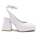 Sandały R.Polański 1491 - Biały Lico