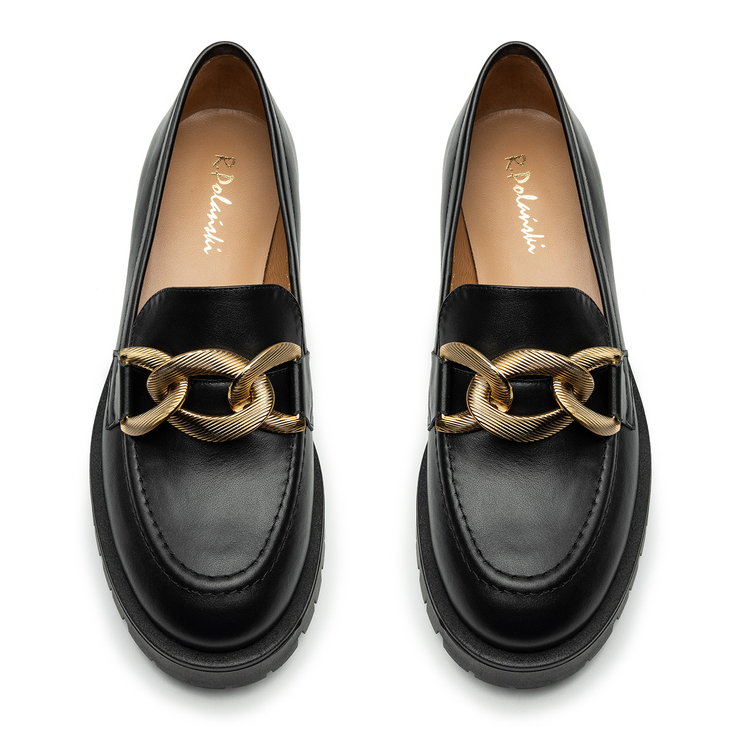 Mokasyny R.Polański 1811 - Czarny Polina 550 Lico