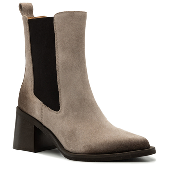 Botki R.Polański 2034 - Cappucino 42 Zamsz