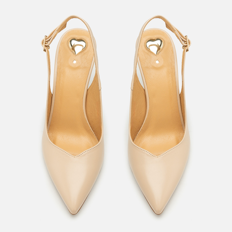 Sandały R.Polański 1014 - Beżowy Lico