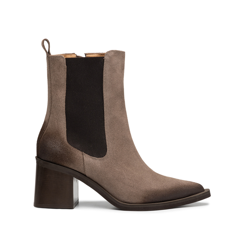 Botki R.Polański 2034 - Brązowy 258 Zamsz