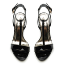 Sandały R.Polański 1074 - Czarny Lakier