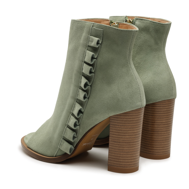 Botki R.Polański 1413 - Miętowy Zamsz