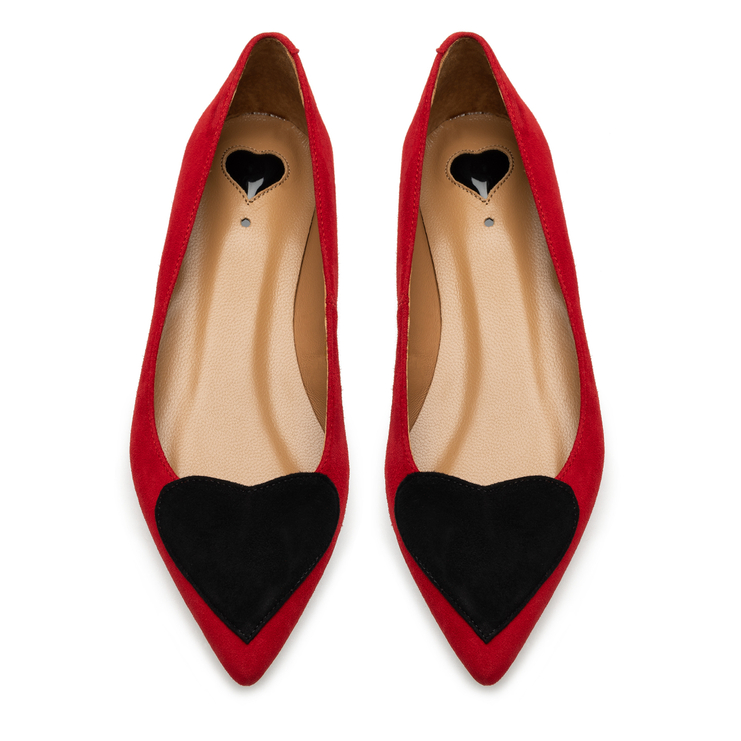 Baleriny R.Polański 912 - Czerwony Zamsz