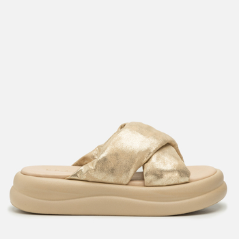 Klapki R.Polański 2198 - Złoty