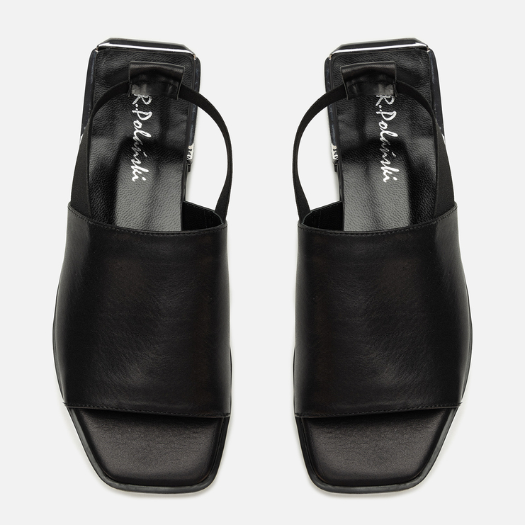 Sandały R.Polański 2165 - Czarny Lico