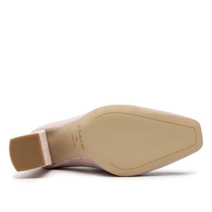 Czółenka R.Polański 1673 - Różowy Zamsz