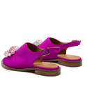 Sandały R.Polański 1500 - Fuksja Zamsz