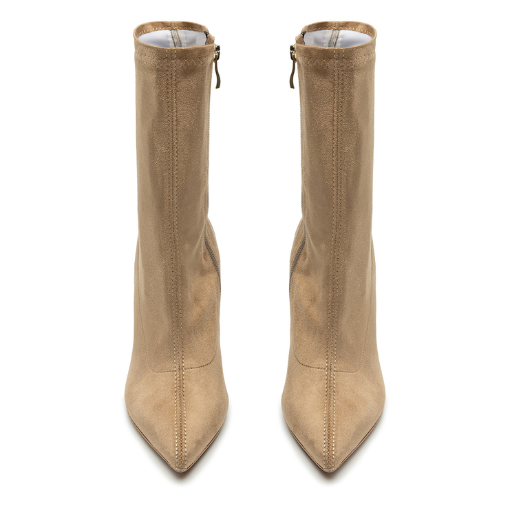 Botki R.Polański 1360 - Beżowy Zamsz