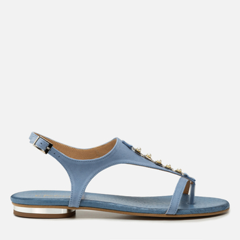 Sandały R.Polański 939 - Błękitny Zamsz