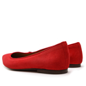 Baleriny 727 - Czerwony Zamsz