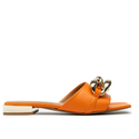 Klapki R.Polański 1271 - Pomarańczowy Lico