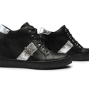 Sneakersy 959 - Czarny Lico/Srebrny