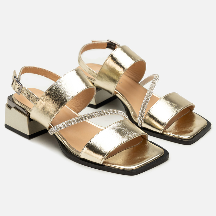 Sandały R.Polański 2177 - Złoty