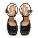 Sandały R.Polański 1506 - Czarny Lico
