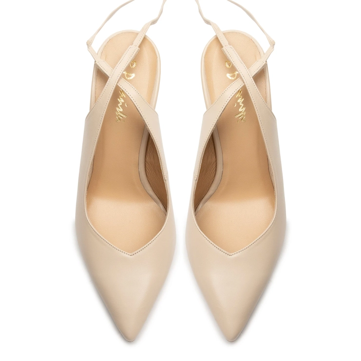 Sandały R.Polański 1421 - Beżowy Lico