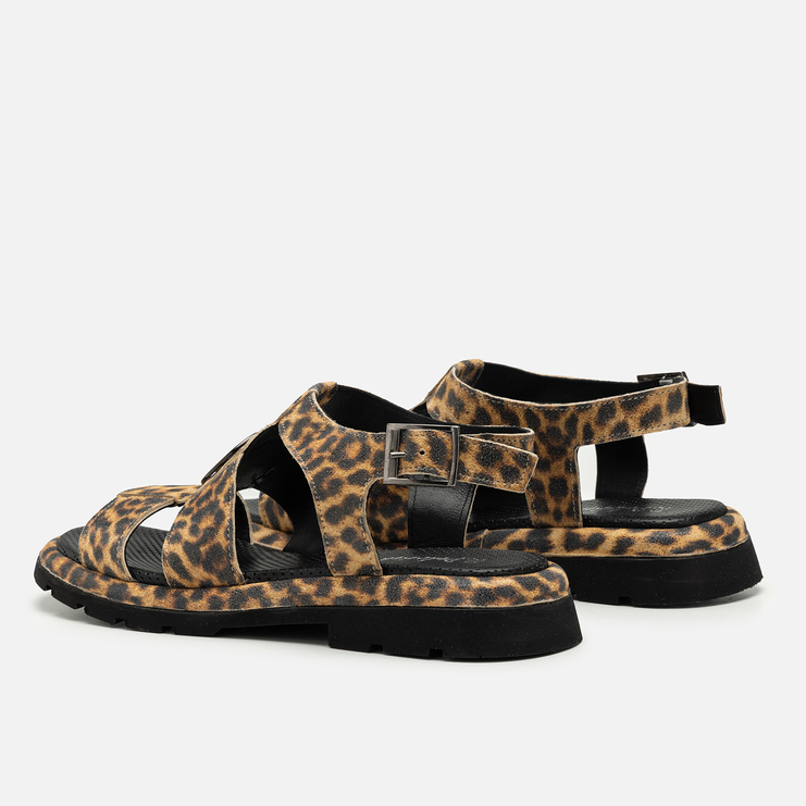 Sandały R.Polański 2124 - Beżowa Pantera