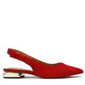 Sandały R.Polański 1017/L - Czerwony Zamsz