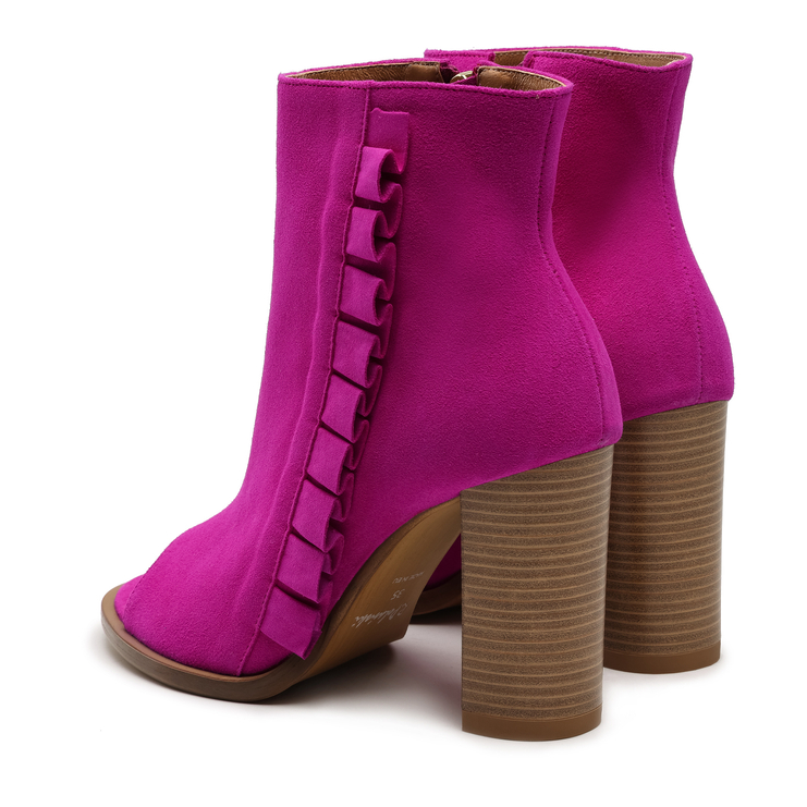 Botki R.Polański 1413 - Fuksja Zamsz