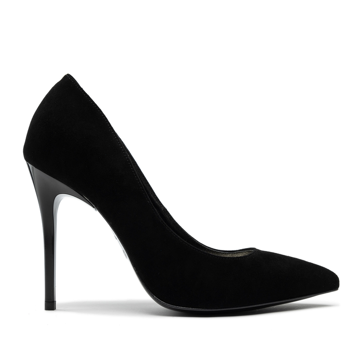 Czółenka R.Polański A001 - Czarny Zamsz