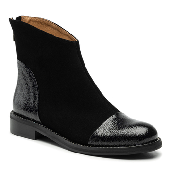 Botki R.Polański 1779 - Czarny Zamsz/Czarny Naplak