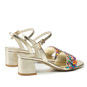 Sandały R.Polański 1123/A - Złoty Lico