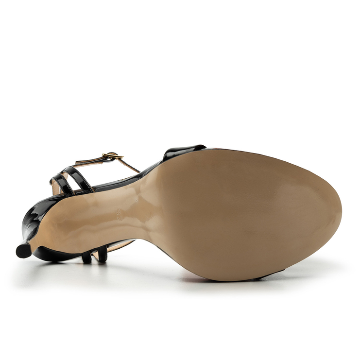 Sandały R.Polański 1993 - Czarny Lakier