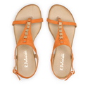 Sandały 826 - Pomarańczowy Zamsz