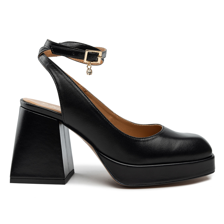 Sandały R.Polański 1491 - Czarny Lico