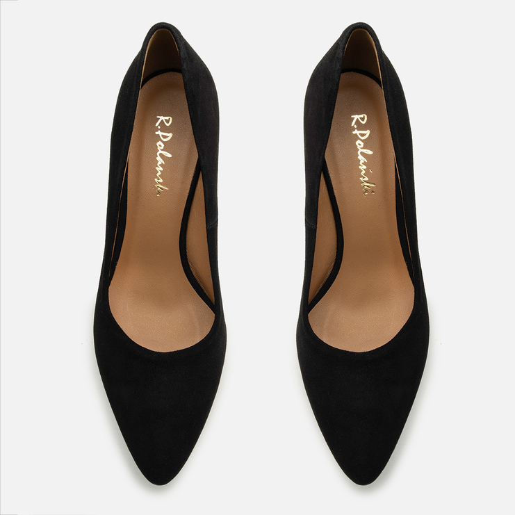 Czółenka R.Polański 2255 - Czarny Zamsz