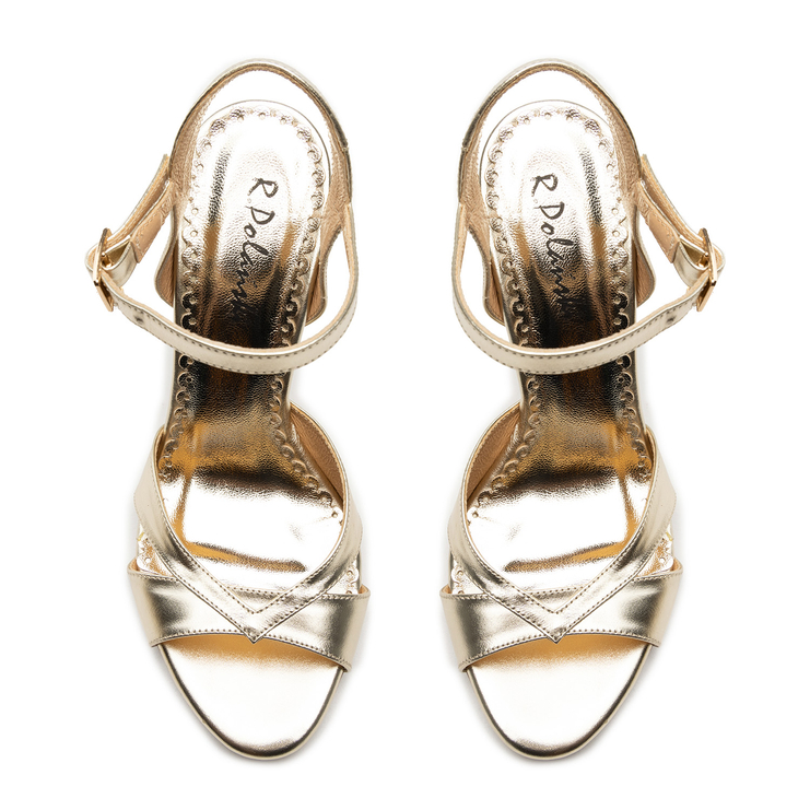 Sandały R.Polański 1104 - Złoty Lico