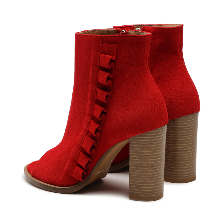 Botki R.Polański 1413 - Czerwony Zamsz