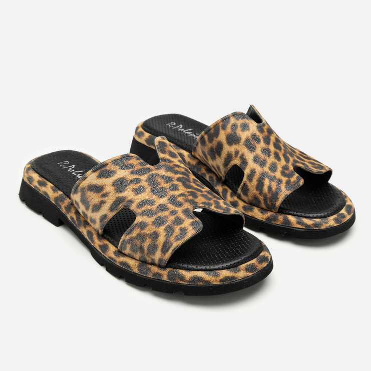 Klapki R.Polański 2123 - Beżowa Pantera