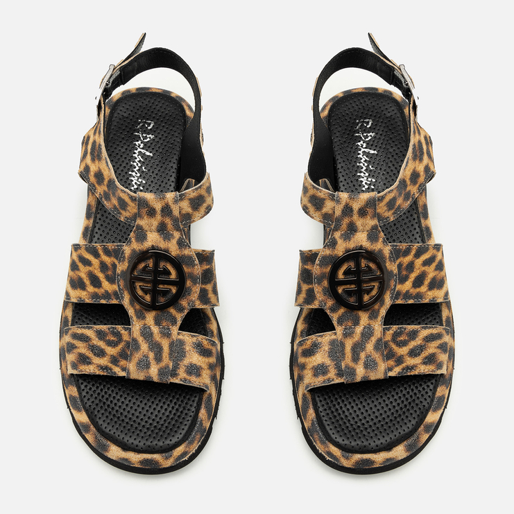 Sandały R.Polański 2124 - Beżowa Pantera