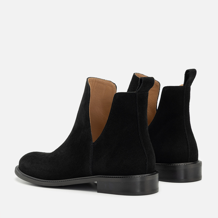 Botki R.Polański 1685/A - Czarny Zamsz