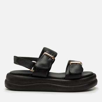 Sandały R.Polański 2191 - Czarny Lico